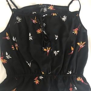 Spaghetti strap peplum top